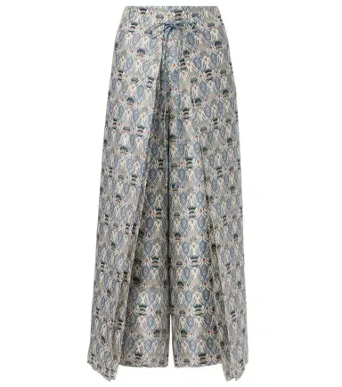 Loro Piana Maynard silk shantung wide-leg pants | Thumbnail 1 Loro Piana Maynard silk shantung wide-leg pants | Thumbnail 1