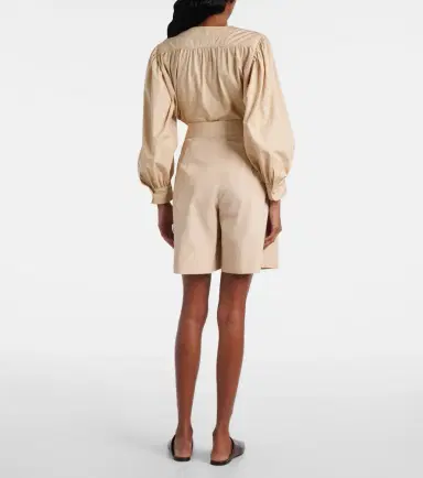 Loro Piana Dorin cotton satin Bermuda shorts | Thumbnail 4 Loro Piana Dorin cotton satin Bermuda shorts | Thumbnail 4