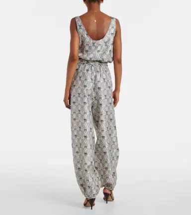 Loro Piana Nadia printed silk shantung jumpsuit | Thumbnail 2 Loro Piana Nadia printed silk shantung jumpsuit | Thumbnail 2