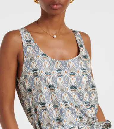 Loro Piana Nadia printed silk shantung jumpsuit | Thumbnail 3 Loro Piana Nadia printed silk shantung jumpsuit | Thumbnail 3