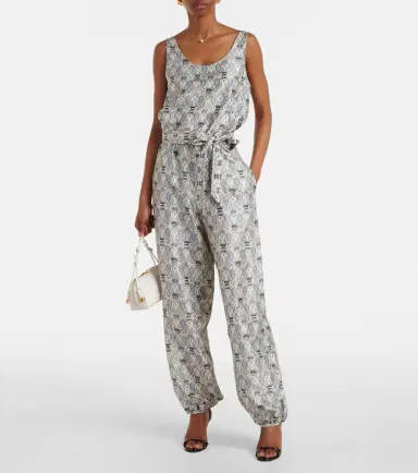 Loro Piana Nadia printed silk shantung jumpsuit | Thumbnail 5 Loro Piana Nadia printed silk shantung jumpsuit | Thumbnail 5