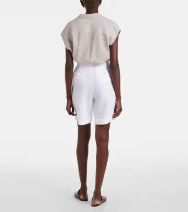 Loro Piana George linen Bermuda shorts | Thumbnail 3 Loro Piana George linen Bermuda shorts | Thumbnail 3