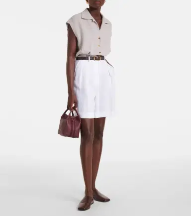 Loro Piana George linen Bermuda shorts | Thumbnail 4 Loro Piana George linen Bermuda shorts | Thumbnail 4