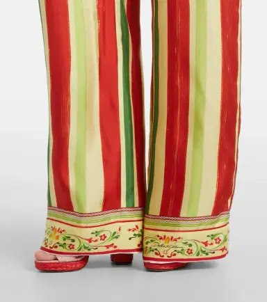 Dolce & Gabbana High-rise striped silk palazzo pants | Thumbnail 2 Dolce & Gabbana High-rise striped silk palazzo pants | Thumbnail 2
