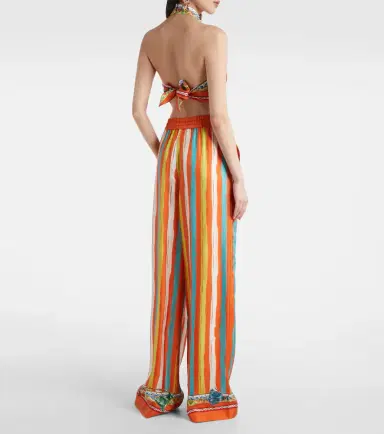 Dolce & Gabbana Striped silk palazzo pants | Thumbnail 4 Dolce & Gabbana Striped silk palazzo pants | Thumbnail 4