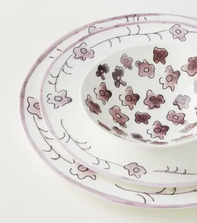 SERAX Dark Viola Anemone Milk starter plate and bowl set by Marni | Thumbnail 4 SERAX Dark Viola Anemone Milk starter plate and bowl set by Marni | Thumbnail 4