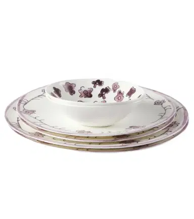 SERAX Dark Viola Anemone Milk starter plate and bowl set by Marni | Thumbnail 1 SERAX Dark Viola Anemone Milk starter plate and bowl set by Marni | Thumbnail 1