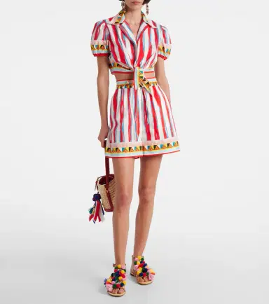 Dolce & Gabbana Cropped striped cotton shirt | Thumbnail 3 Dolce & Gabbana Cropped striped cotton shirt | Thumbnail 3