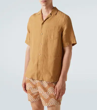 Frescobol Carioca Angelo linen bowling shirt | Thumbnail 4 Frescobol Carioca Angelo linen bowling shirt | Thumbnail 4