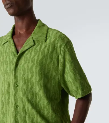 Frescobol Carioca Roberto cotton, silk, and linen terry shirt | Thumbnail 3 Frescobol Carioca Roberto cotton, silk, and linen terry shirt | Thumbnail 3