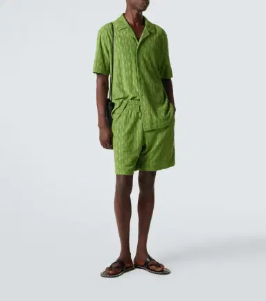 Frescobol Carioca Roberto cotton, silk, and linen terry shirt | Thumbnail 4 Frescobol Carioca Roberto cotton, silk, and linen terry shirt | Thumbnail 4