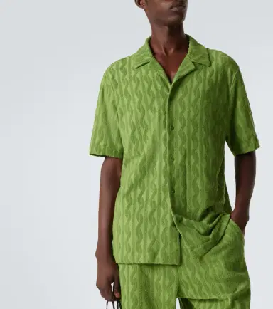Frescobol Carioca Roberto cotton, silk, and linen terry shirt | Thumbnail 6 Frescobol Carioca Roberto cotton, silk, and linen terry shirt | Thumbnail 6