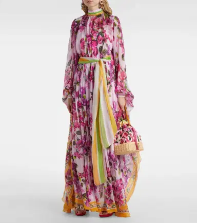 Dolce & Gabbana Belted floral silk kaftan | Thumbnail 5 Dolce & Gabbana Belted floral silk kaftan | Thumbnail 5