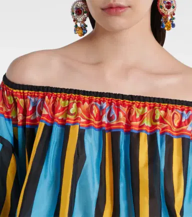 Dolce & Gabbana Patterned silk top | Thumbnail 2 Dolce & Gabbana Patterned silk top | Thumbnail 2