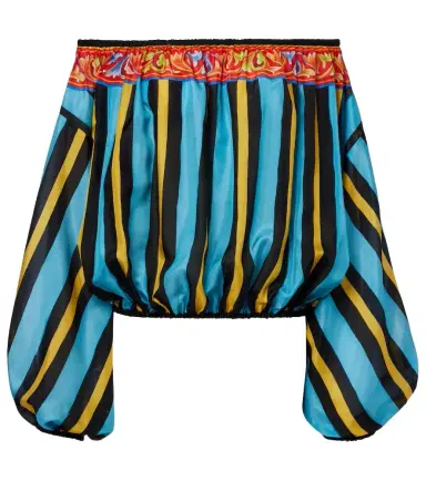 Dolce & Gabbana Patterned silk top | Thumbnail 1 Dolce & Gabbana Patterned silk top | Thumbnail 1
