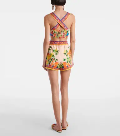 Dolce & Gabbana Taormina printed cotton bra top | Thumbnail 4 Dolce & Gabbana Taormina printed cotton bra top | Thumbnail 4