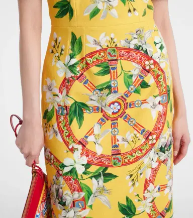 Dolce & Gabbana Printed cotton-blend midi dress | Thumbnail 4 Dolce & Gabbana Printed cotton-blend midi dress | Thumbnail 4