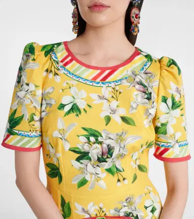 Dolce & Gabbana Printed cotton-blend midi dress | Thumbnail 5 Dolce & Gabbana Printed cotton-blend midi dress | Thumbnail 5