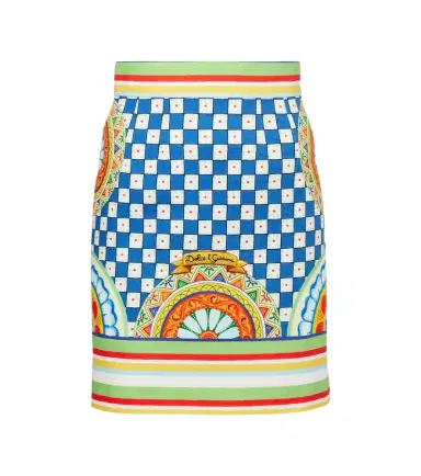 Dolce & Gabbana Cotton patterned miniskirt | Thumbnail 1 Dolce & Gabbana Cotton patterned miniskirt | Thumbnail 1