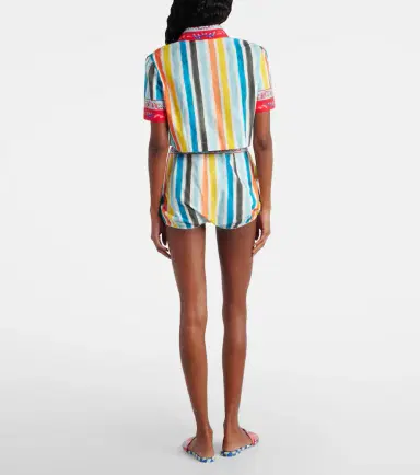Dolce & Gabbana Striped cropped cotton top | Thumbnail 2 Dolce & Gabbana Striped cropped cotton top | Thumbnail 2