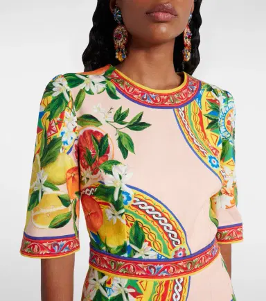 Dolce & Gabbana Printed cotton-blend minidress | Thumbnail 3 Dolce & Gabbana Printed cotton-blend minidress | Thumbnail 3