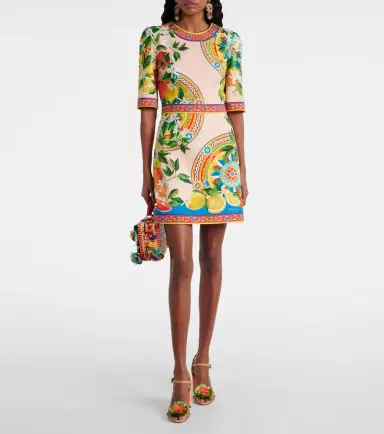 Dolce & Gabbana Printed cotton-blend minidress | Thumbnail 5 Dolce & Gabbana Printed cotton-blend minidress | Thumbnail 5