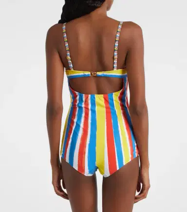 Dolce & Gabbana Cutout striped swimsuit | Thumbnail 2 Dolce & Gabbana Cutout striped swimsuit | Thumbnail 2