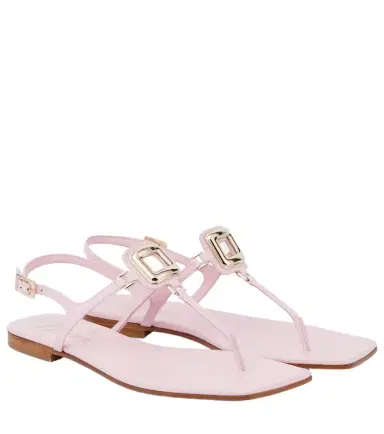 Roger Vivier Viv' By The Sea leather thong sandals | Thumbnail 1 Roger Vivier Viv' By The Sea leather thong sandals | Thumbnail 1