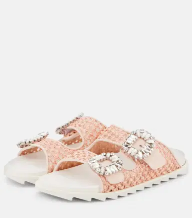 Roger Vivier Slidy Viv crystal-embellished sandals | Thumbnail 2 Roger Vivier Slidy Viv crystal-embellished sandals | Thumbnail 2
