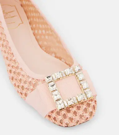 Roger Vivier Tres Vivier embellished raffia ballet flats | Thumbnail 2 Roger Vivier Tres Vivier embellished raffia ballet flats | Thumbnail 2