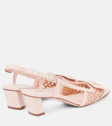 Roger Vivier Belle Vivier 45 crochet slingback pumps | Thumbnail 4 Roger Vivier Belle Vivier 45 crochet slingback pumps | Thumbnail 4