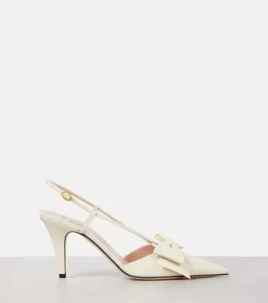 Valentino Garavani Bowow 85 leather slingback pumps | Thumbnail 2 Valentino Garavani Bowow 85 leather slingback pumps | Thumbnail 2