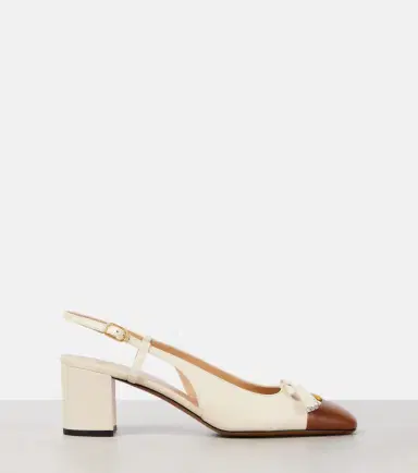 Valentino Garavani Valet du Roi leather slingback pumps | Thumbnail 3 Valentino Garavani Valet du Roi leather slingback pumps | Thumbnail 3