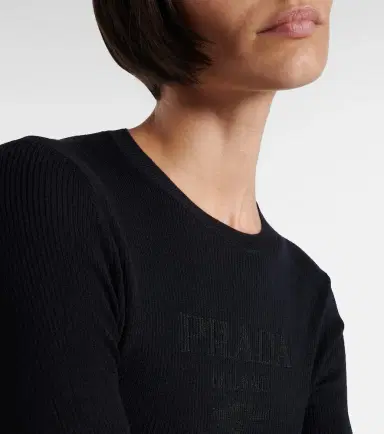 Prada Wool and silk-blend sweater | Thumbnail 4 Prada Wool and silk-blend sweater | Thumbnail 4