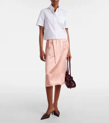 Prada Logo cotton poplin shirt | Thumbnail 2 Prada Logo cotton poplin shirt | Thumbnail 2