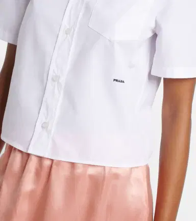 Prada Logo cotton poplin shirt | Thumbnail 5 Prada Logo cotton poplin shirt | Thumbnail 5