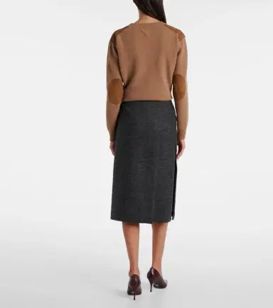 Prada Virgin wool midi skirt | Thumbnail 5 Prada Virgin wool midi skirt | Thumbnail 5
