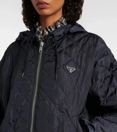 Prada Hooded quilted jacket | Thumbnail 2 Prada Hooded quilted jacket | Thumbnail 2
