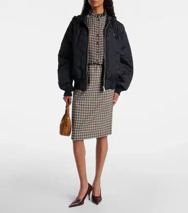 Prada Hooded quilted jacket | Thumbnail 3 Prada Hooded quilted jacket | Thumbnail 3