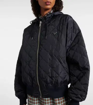 Prada Hooded quilted jacket | Thumbnail 6 Prada Hooded quilted jacket | Thumbnail 6
