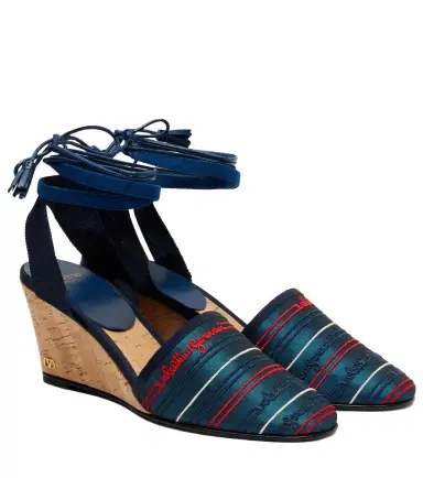 Valentino Garavani La Cruisette canvas espadrille wedges | Thumbnail 1 Valentino Garavani La Cruisette canvas espadrille wedges | Thumbnail 1