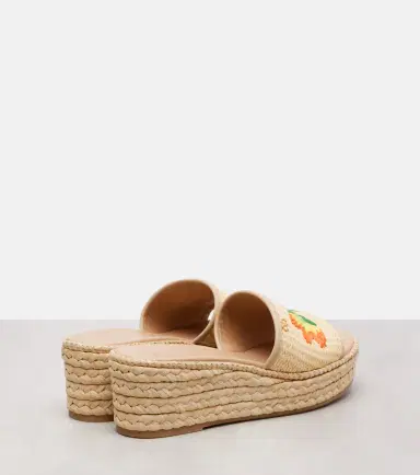 Valentino Garavani Bribri 65 raffia espadrille wedges | Thumbnail 2 Valentino Garavani Bribri 65 raffia espadrille wedges | Thumbnail 2