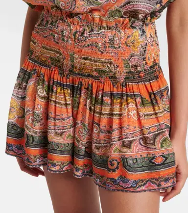 Isabel Marant Maelly paisley silk voile wide-leg shorts | Thumbnail 3 Isabel Marant Maelly paisley silk voile wide-leg shorts | Thumbnail 3