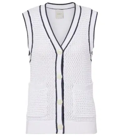 Varley Leilani open-knit cotton-blend top | Thumbnail 1 Varley Leilani open-knit cotton-blend top | Thumbnail 1