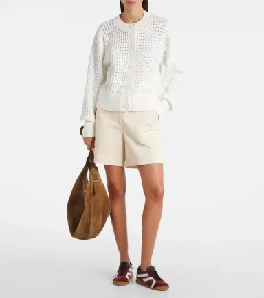Varley Bettina open-knit cotton-blend cardigan | Thumbnail 2 Varley Bettina open-knit cotton-blend cardigan | Thumbnail 2