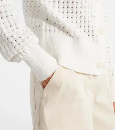 Varley Bettina open-knit cotton-blend cardigan | Thumbnail 5 Varley Bettina open-knit cotton-blend cardigan | Thumbnail 5