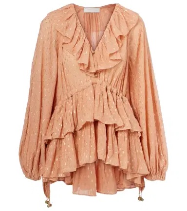 Zimmermann Rhiannon ruffled blouse | Thumbnail 1 Zimmermann Rhiannon ruffled blouse | Thumbnail 1