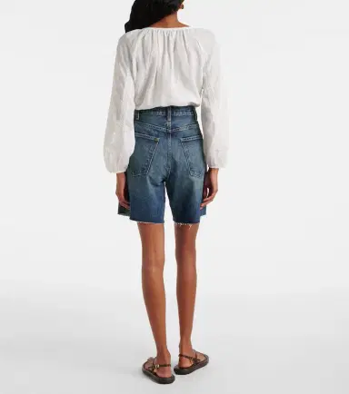 Nili Lotan Russel mid-rise denim shorts | Thumbnail 5 Nili Lotan Russel mid-rise denim shorts | Thumbnail 5