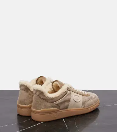 Valentino Garavani Upvillage suede and corduroy sneakers | Thumbnail 2 Valentino Garavani Upvillage suede and corduroy sneakers | Thumbnail 2
