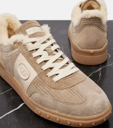 Valentino Garavani Upvillage suede and corduroy sneakers | Thumbnail 4 Valentino Garavani Upvillage suede and corduroy sneakers | Thumbnail 4